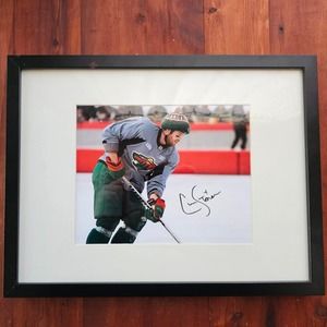 Autographed Clayton Stoner Minnesota Wild NHL Hockey 13x17 framed Photo